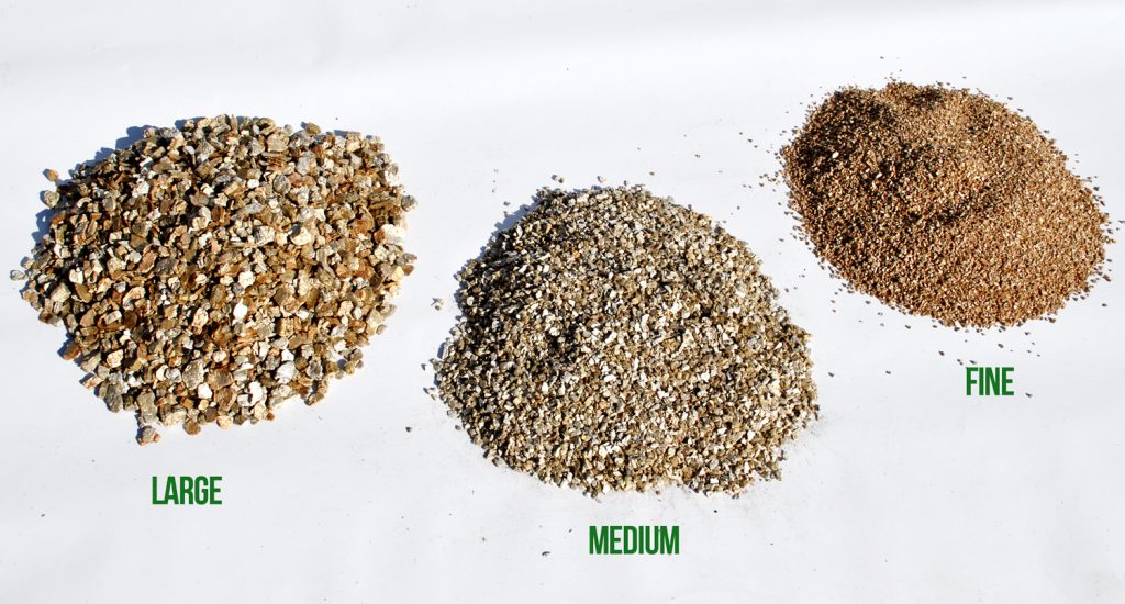kích cỡ đá vermiculite
